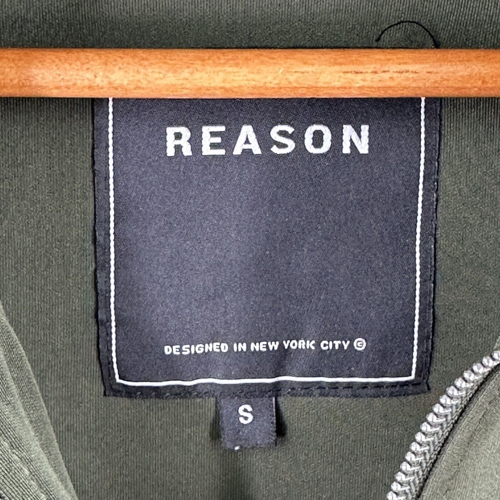 Reason Flying Sharks Allover Patchwork Olive Gree… - image 2